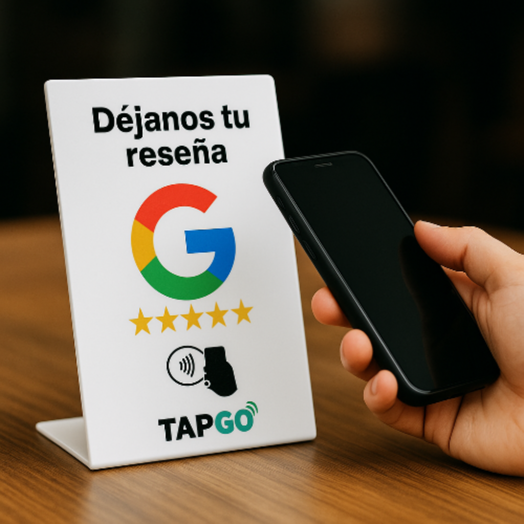 Soporte con NFC para reseñas de GOOGLE
